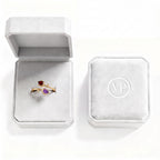 Adjustable BirthStone Ring "Tulip"