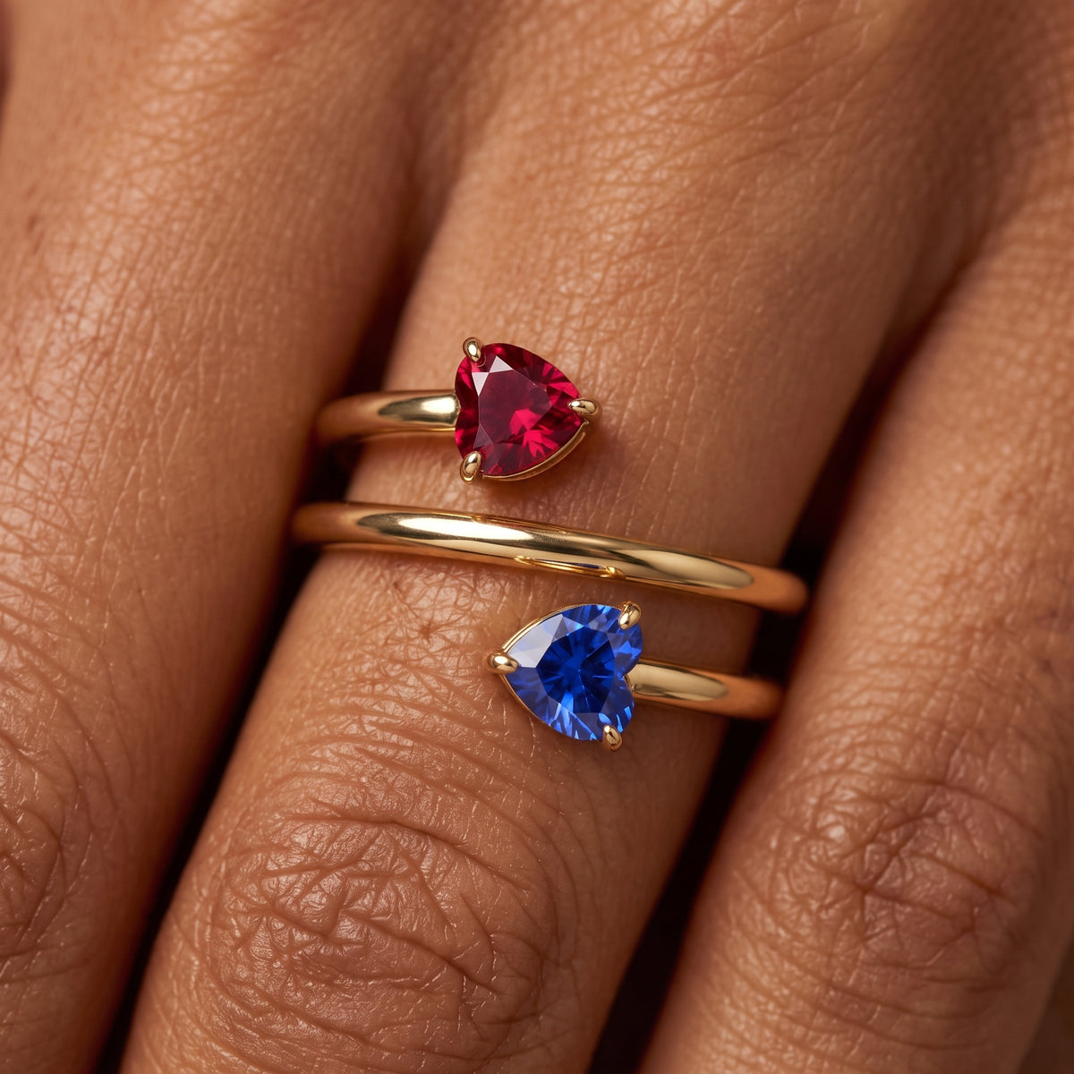 Adjustable BirthStone Ring "Seren"