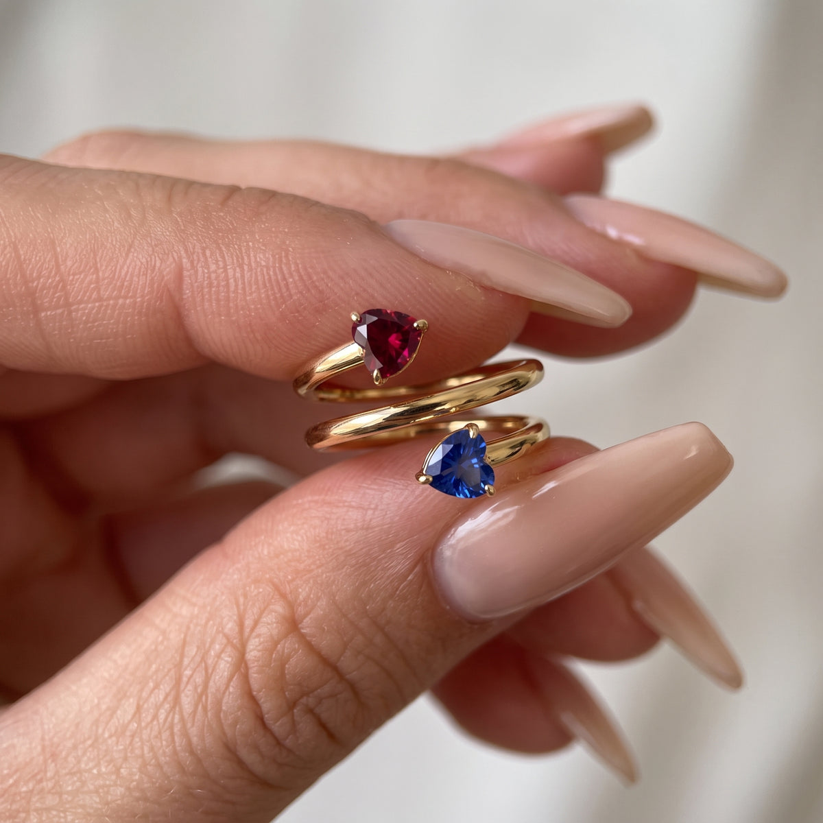 Adjustable BirthStone Ring "Seren"