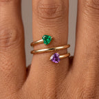 Adjustable BirthStone Ring "Seren"