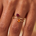 Adjustable BirthStone Ring "Seren"