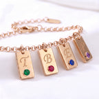 Initial Birthstone Bracelet "Nova"