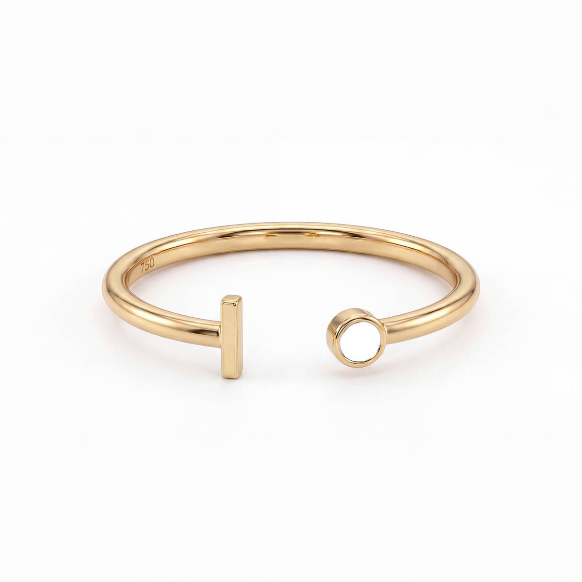 Adjustable Initial Birthstone Ring "Tove"