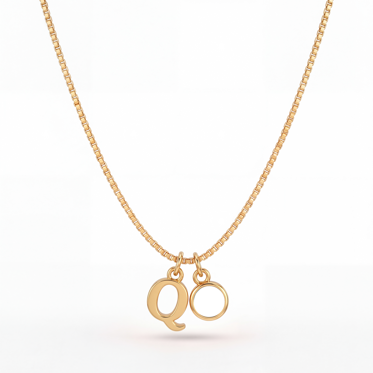 Initial Birthstone Necklace "Cora"