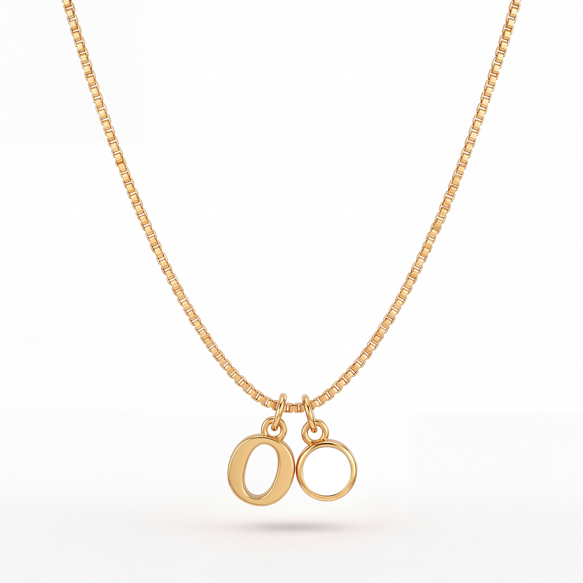Initial Birthstone Necklace "Cora"