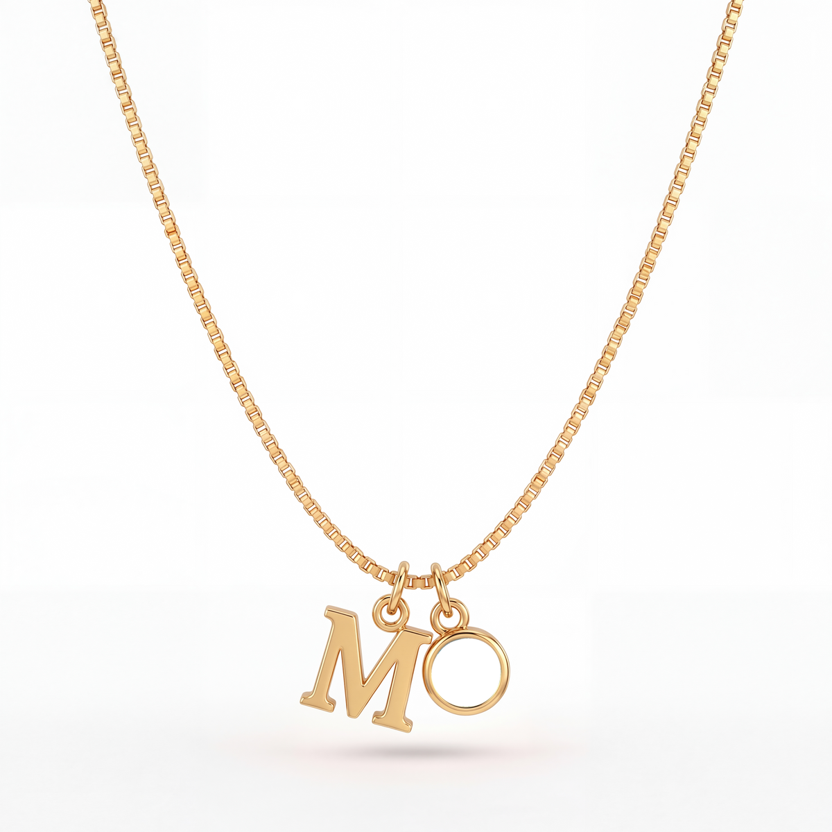 Initial Birthstone Necklace "Cora"