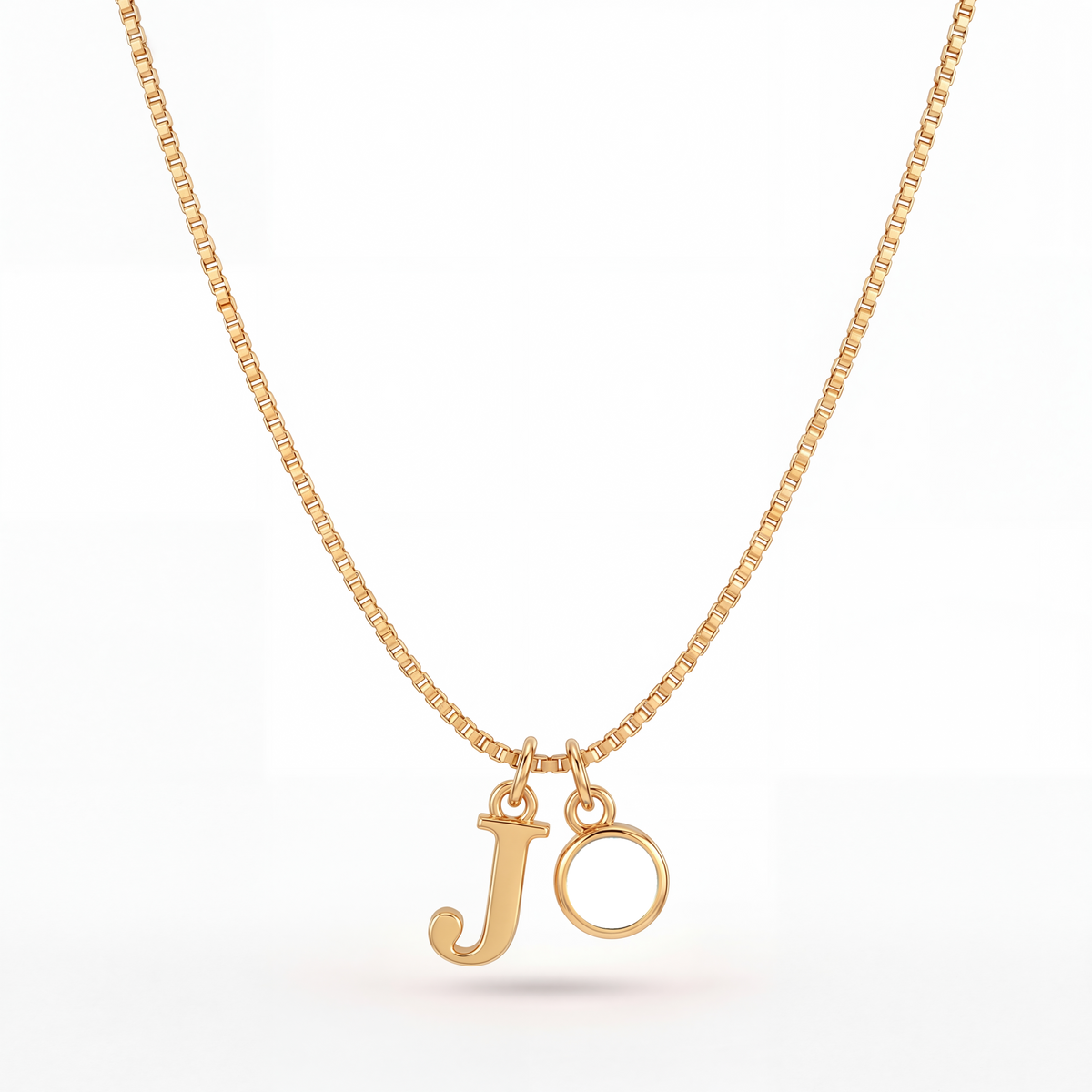 Initial Birthstone Necklace "Cora"