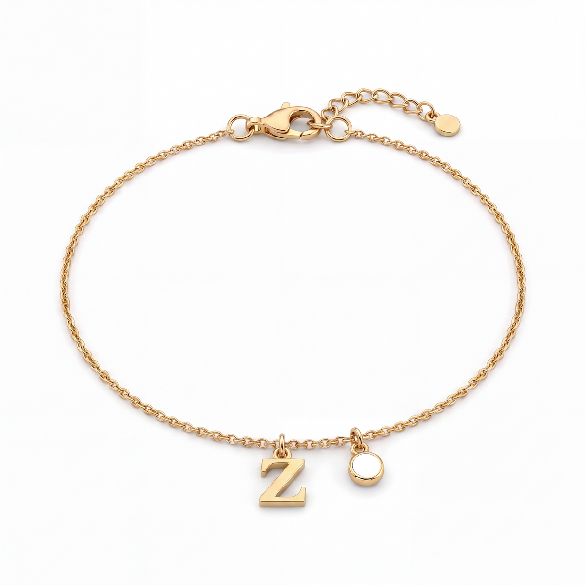 Initial Birthstone Bracelet "Eden"