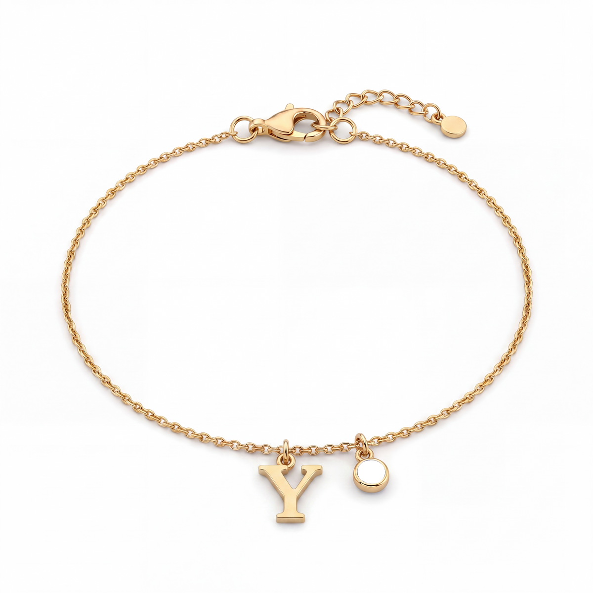 Initial Birthstone Bracelet "Eden"
