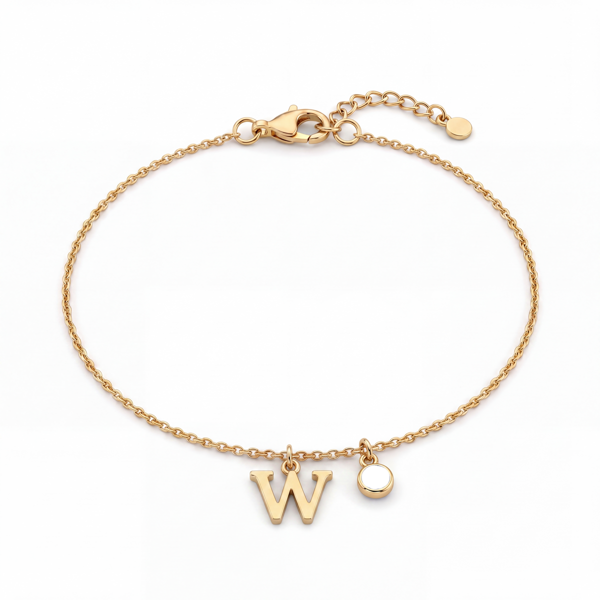 Initial Birthstone Bracelet "Eden"