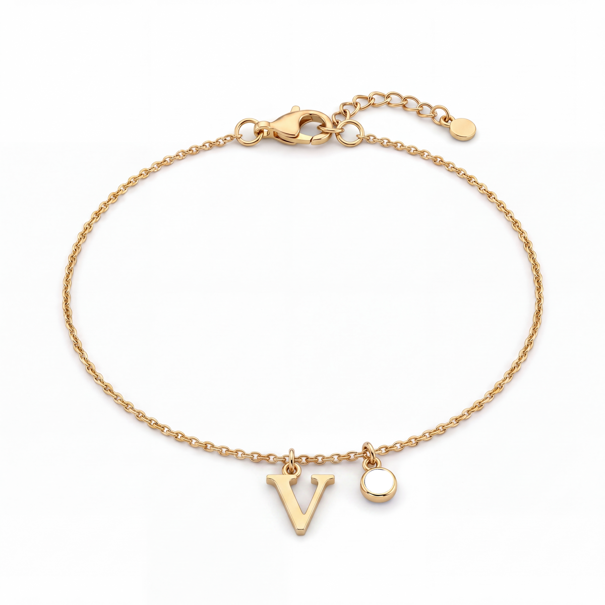 Initial Birthstone Bracelet "Eden"