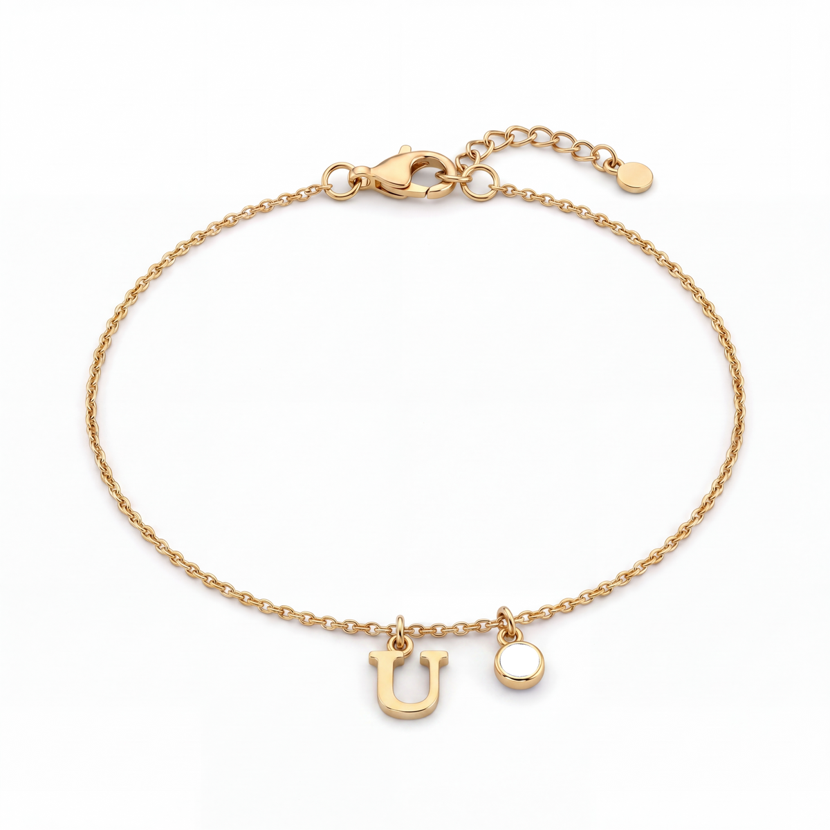 Initial Birthstone Bracelet "Eden"