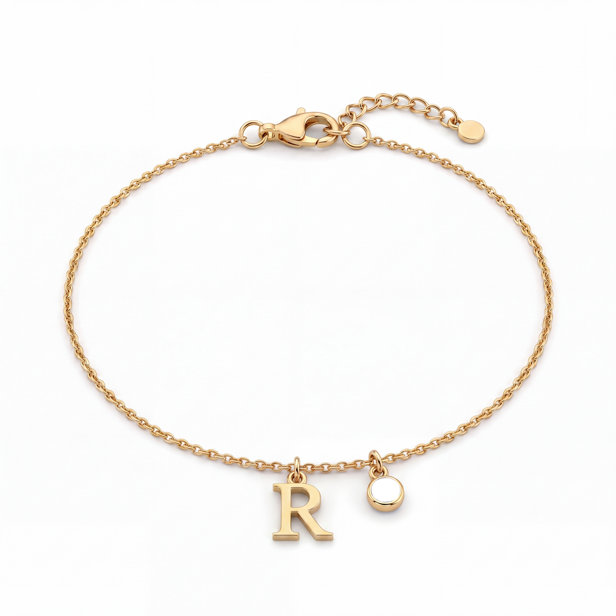 Initial Birthstone Bracelet "Eden"