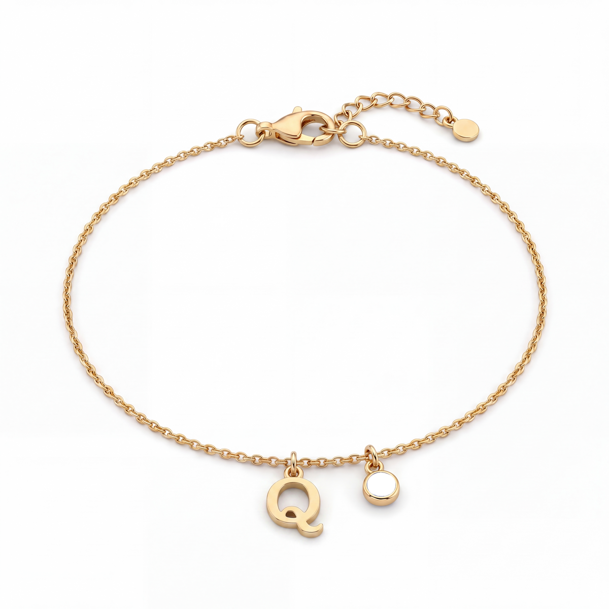 Initial Birthstone Bracelet "Eden"