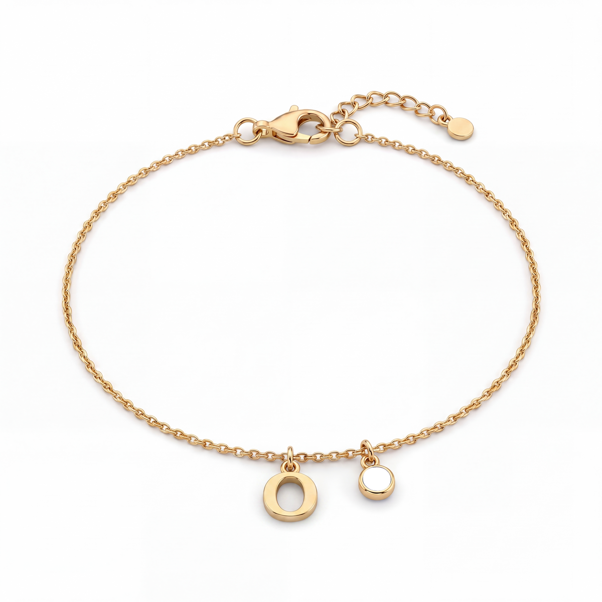 Initial Birthstone Bracelet "Eden"