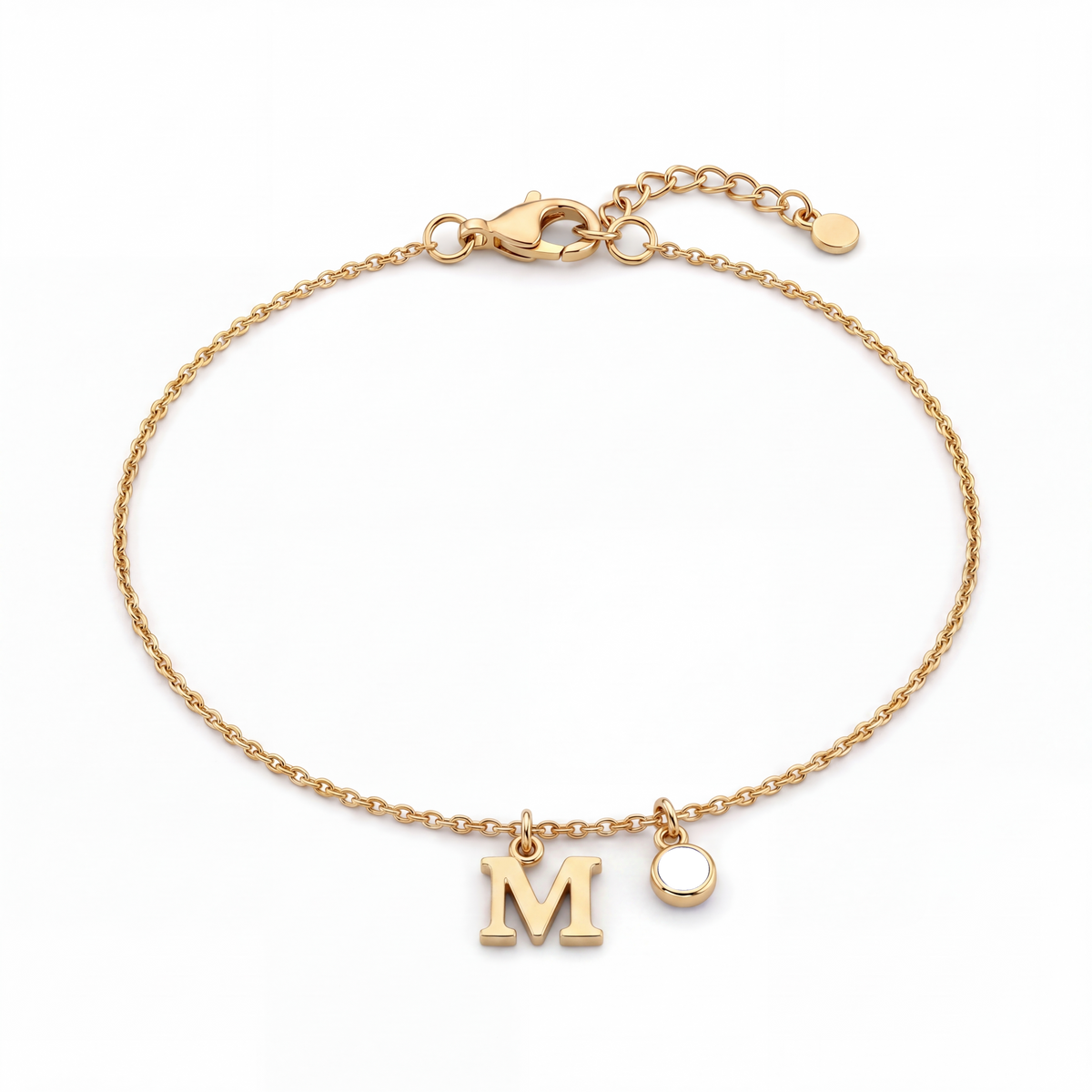 Initial Birthstone Bracelet "Eden"
