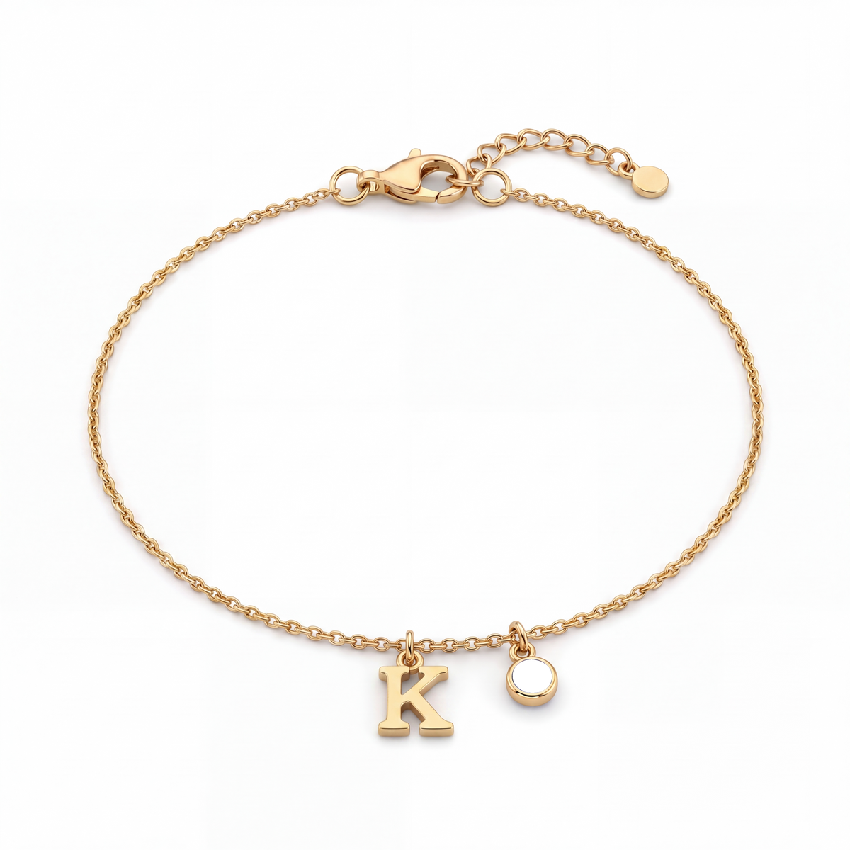 Initial Birthstone Bracelet "Eden"