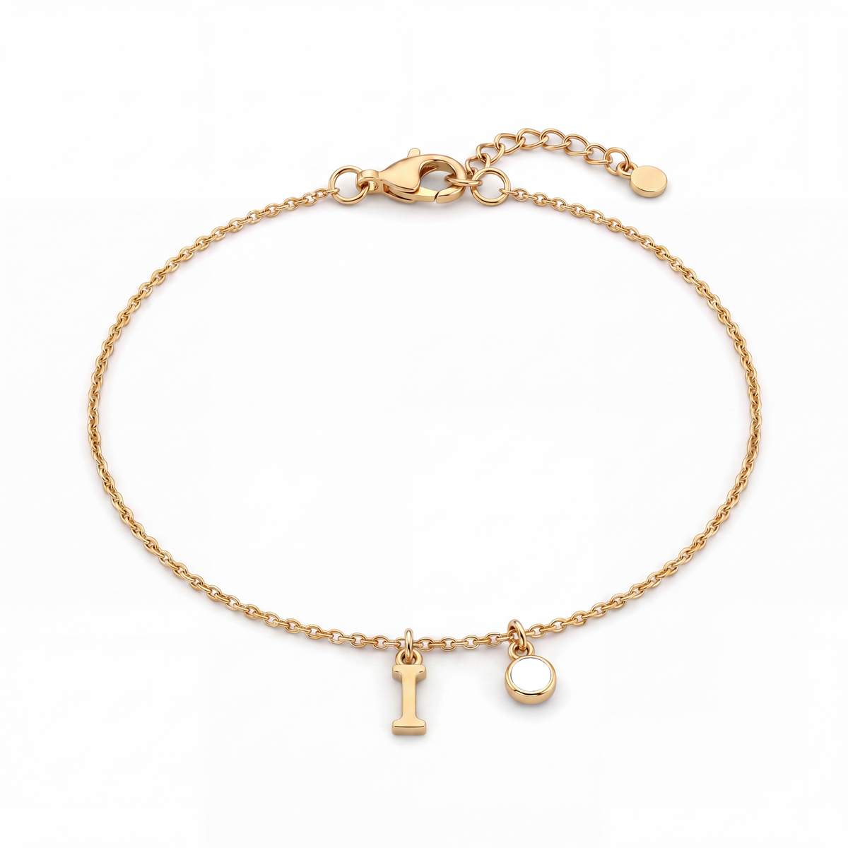 Initial Birthstone Bracelet "Eden"