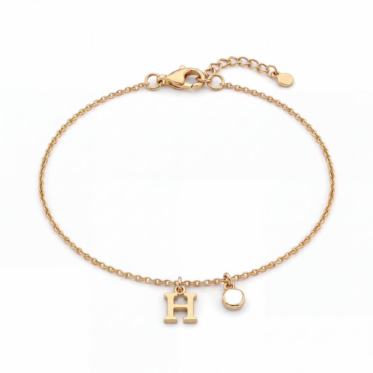 Initial Birthstone Bracelet "Eden"