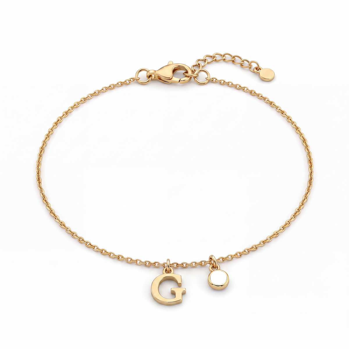 Initial Birthstone Bracelet "Eden"