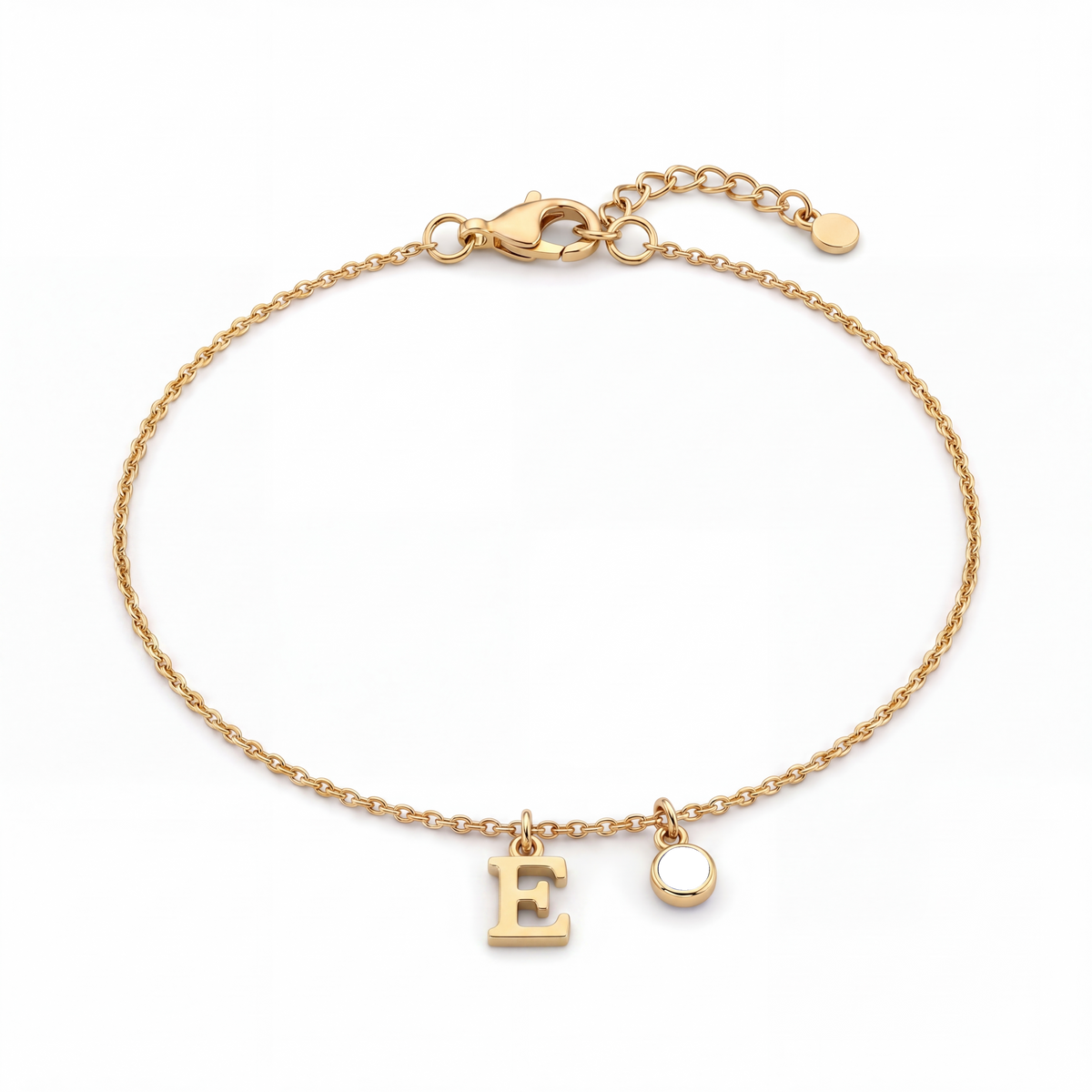 Initial Birthstone Bracelet "Eden"