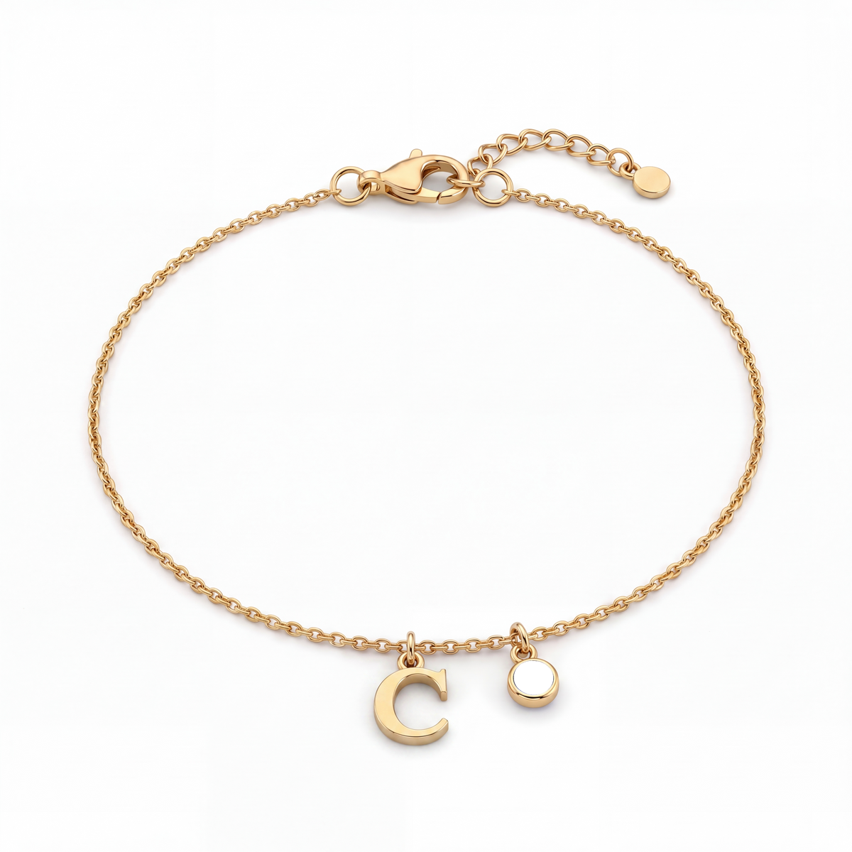 Initial Birthstone Bracelet "Eden"