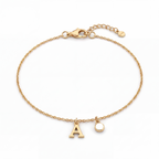 Initial Birthstone Bracelet "Eden"