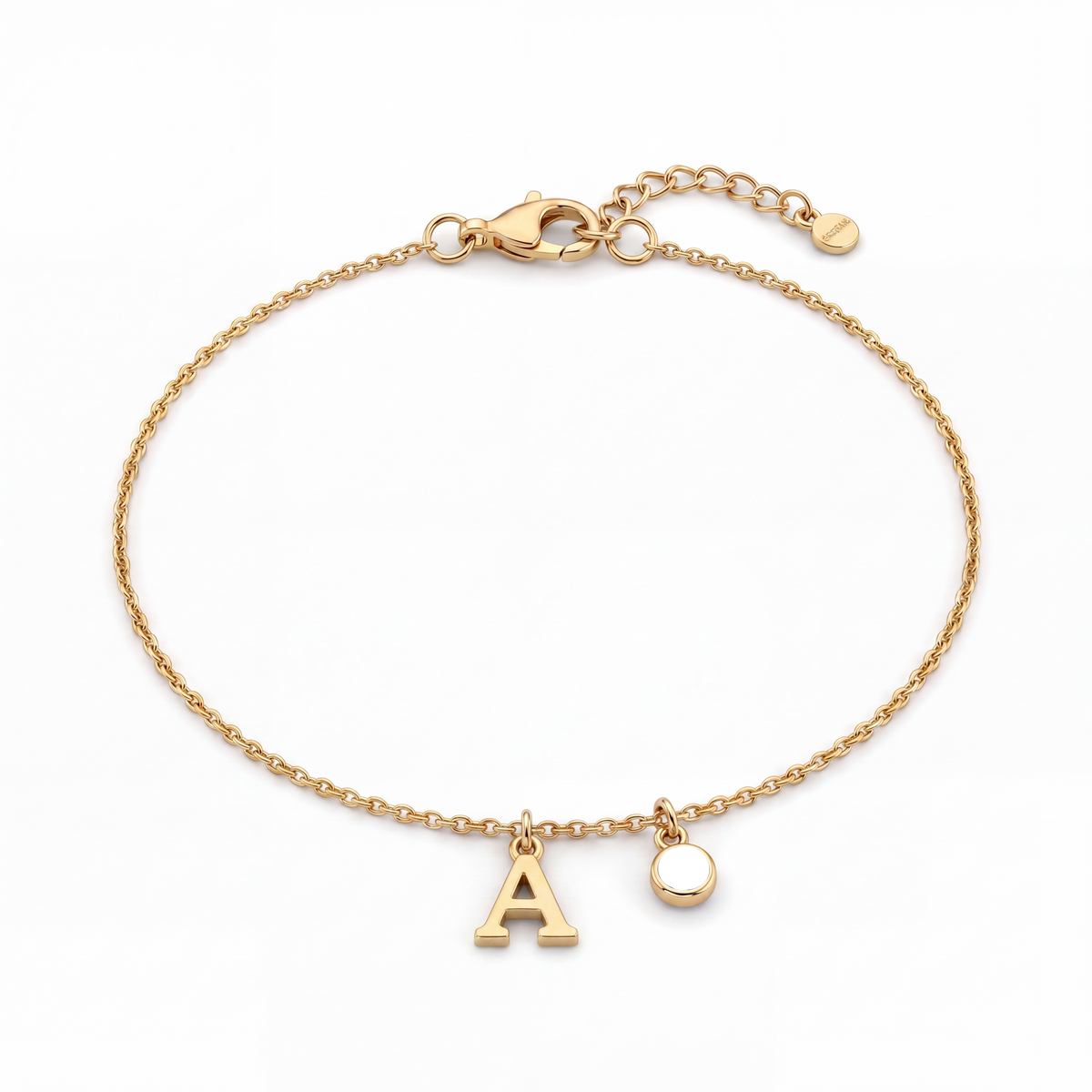 Initial Birthstone Bracelet "Eden"