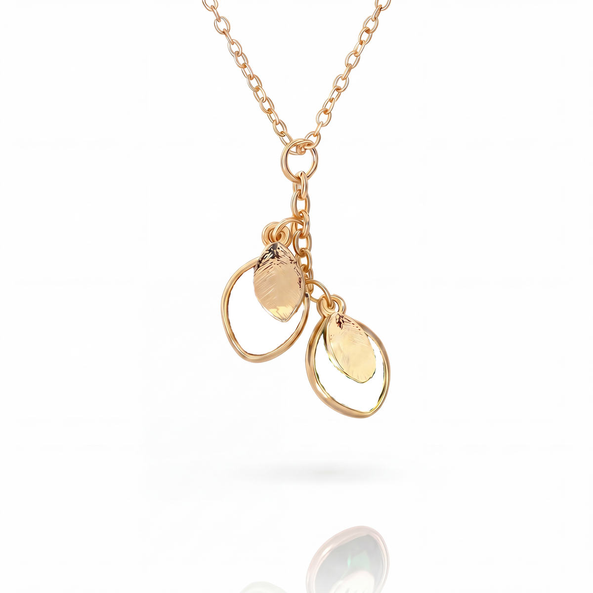 Initial Birthstone Necklace "Nova"