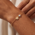 Initial BirthStone Bracelet "Mira"