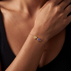 Initial BirthStone Bracelet "Mira"