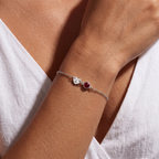 Initial BirthStone Bracelet "Mira"