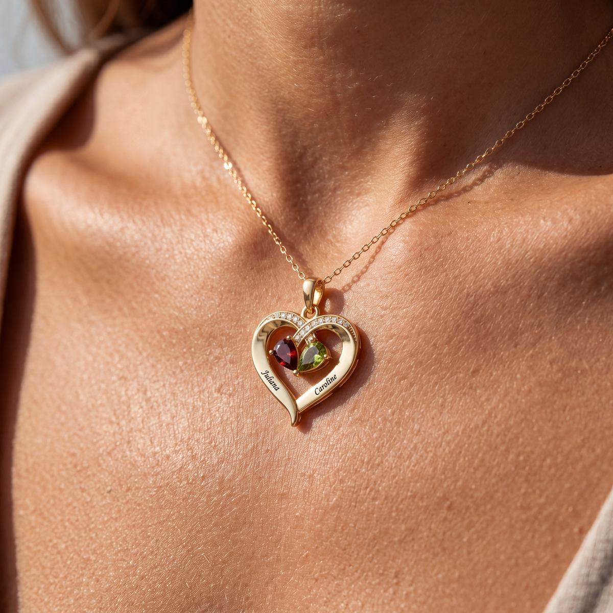 BirthStone Necklace "Duo"