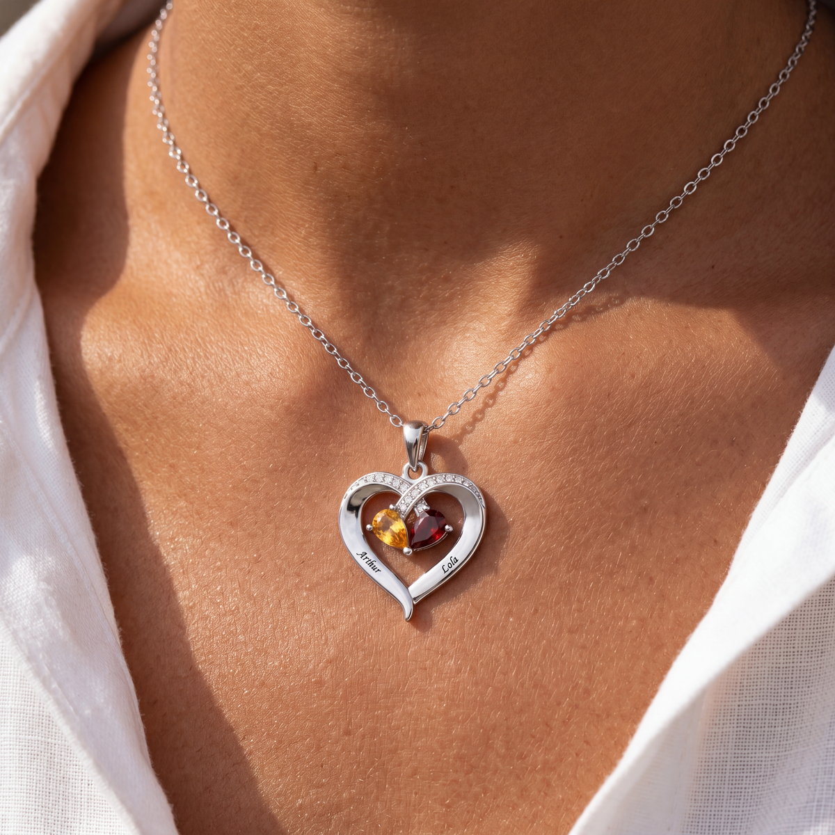 BirthStone Necklace "Duo"