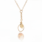 Initial Birthstone Necklace "Nova"