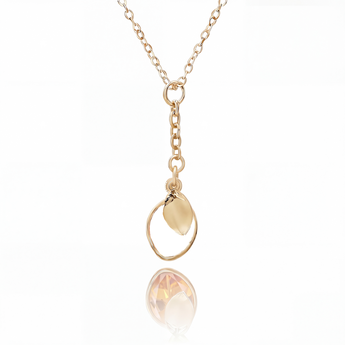 Initial Birthstone Necklace "Nova"