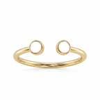 Adjustable BirthStone Ring "Cove"
