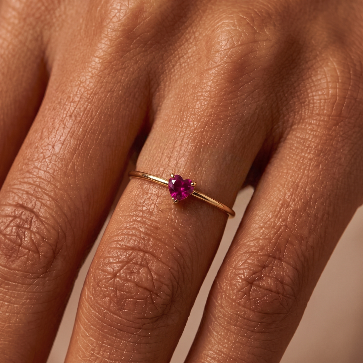 Adjustable BirthStone Ring "Aria"