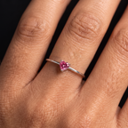 Adjustable BirthStone Ring "Aria"