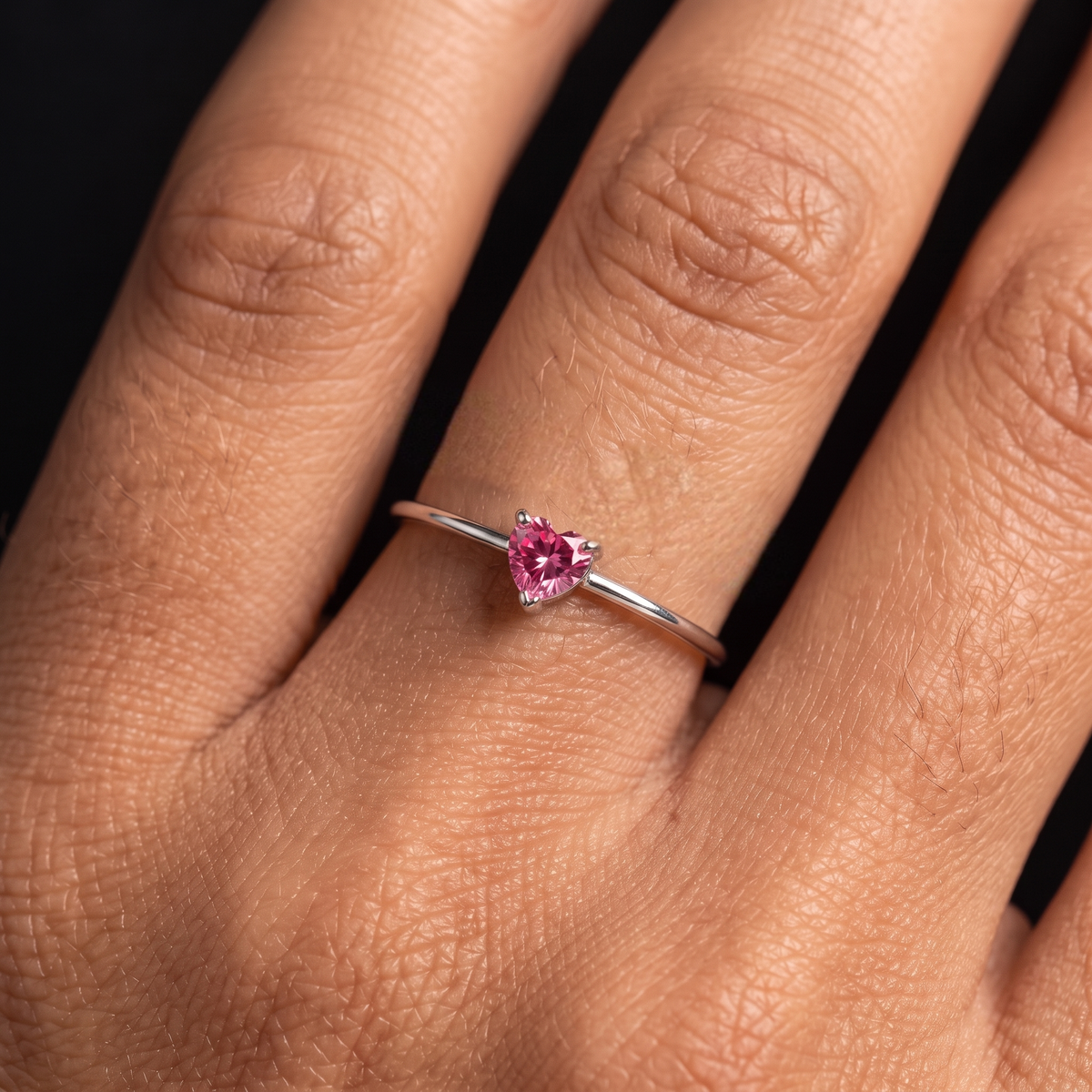Adjustable BirthStone Ring "Aria"