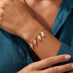 Initial Birthstone Bracelet "Nova"